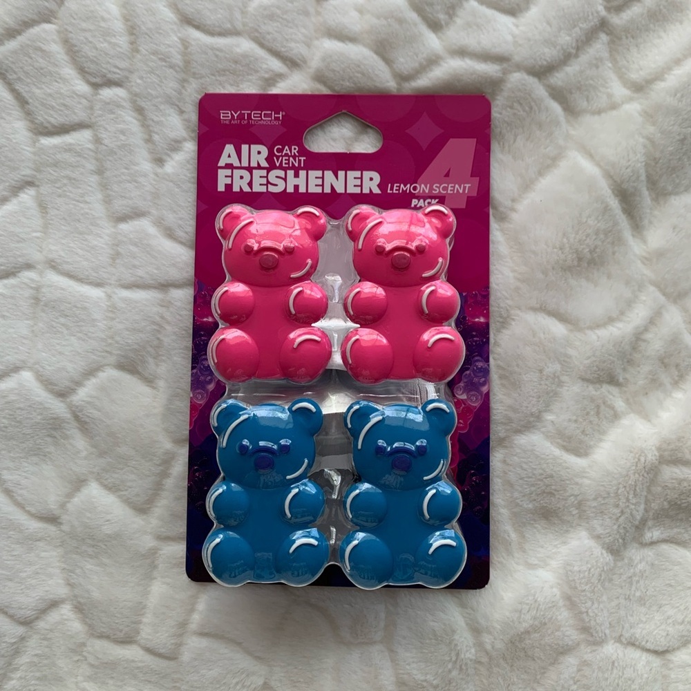 Lemon Scented Bear Car Air Fresheners
